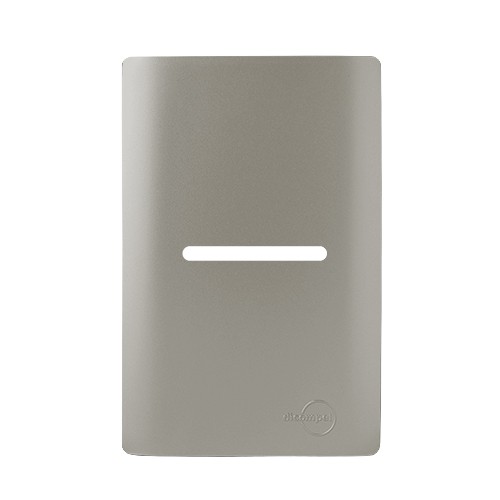 PLACA P/ 1 INTERRUPTOR HORIZONTAL 4X2 -  NOVARA AÇO