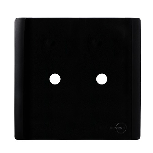 PLACA FURO DUPLO COM SUPORTE 4X4 - NOVARA PRETO BRILHANTE
