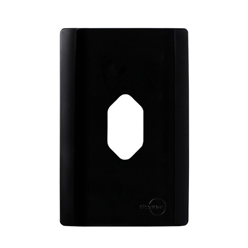 PLACA P/ 1 TOMADA VERTICAL  4X2 - NOVARA PRETO BRILHANTE
