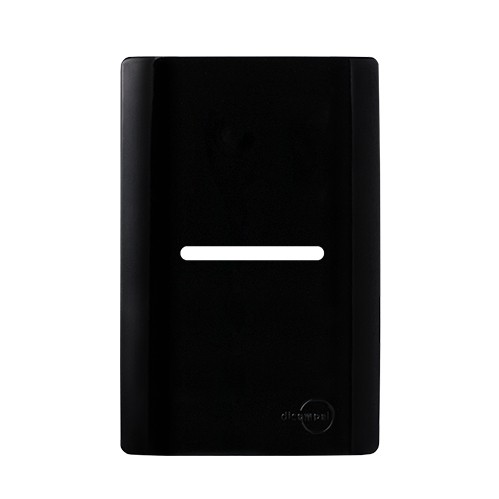 PLACA P/ 1 INTERRUPTOR HORIZONTAL 4X2 - NOVARA PRETO BRILHANTE