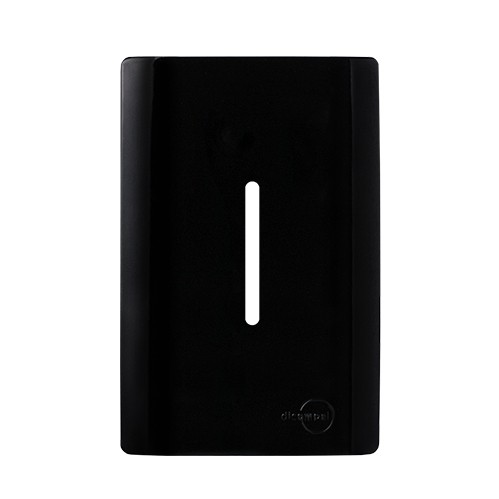 PLACA P/ 1 INTERRUPTOR VERTICAL 4X2 - NOVARA PRETO BRILHANTE