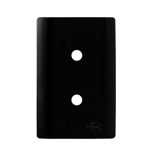 PLACA FURO DUPLO  4X2 -  NOVARA PRETO BRILHANTE