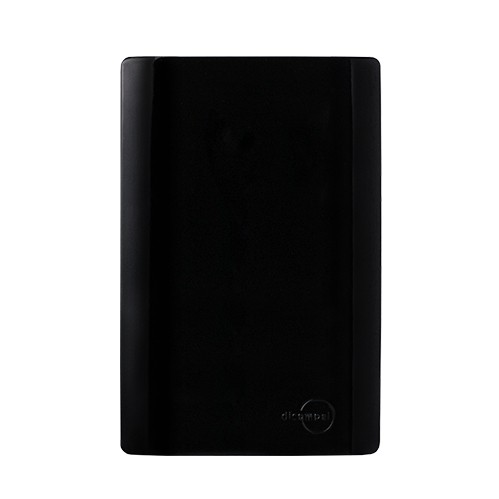 PLACA CEGA COM SUPORTE 4X2 - DICOMPEL NOVARA PRETO BRILHANTE