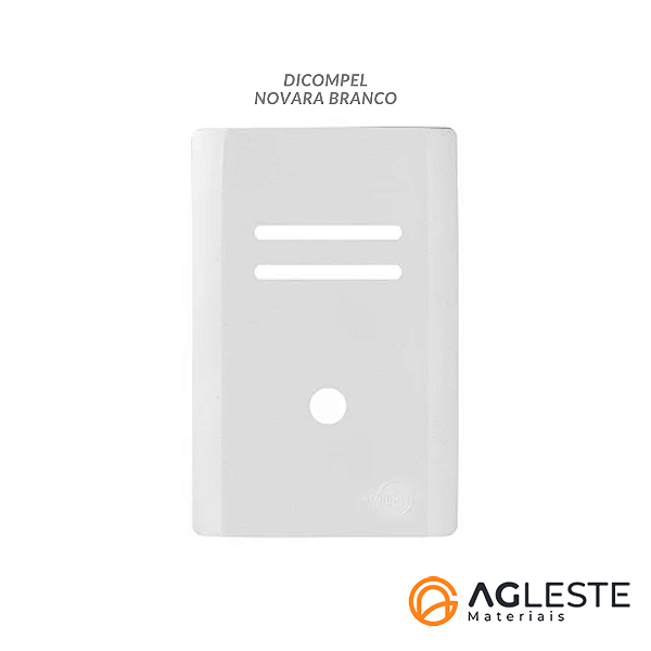 PLACA P/ 2 INTERRUPTORES  + FURO 4X2 - NOVARA BRANCO