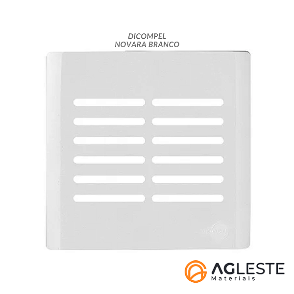 PLACA P/ 12 INTERRUPTORES  (ESPECIAL) 4X4 - NOVARA BRANCO