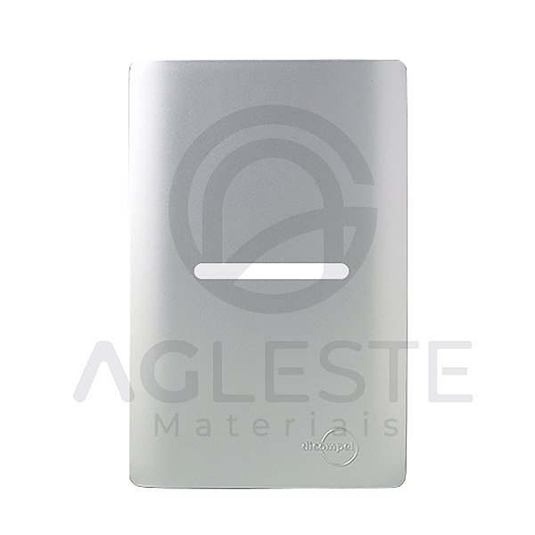 PLACA P/ 1 INTERRUPTOR HORIZONTAL COM SUPORTE 4X2 - DICOMPEL