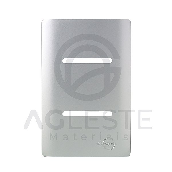PLACA P/ 2 INTERRUPTORES HORIZONTAIS COM SUPORTE 4X2 - DICOM