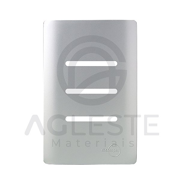 PLACA P/3 INTERRUPTORES HORIZONTAIS COM SUPORTE 4X2