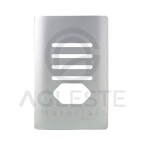 PLACA P/4 INTERRUPTORES HORI. + TOMADA C/ SUPORTE (Esp.) 4x2