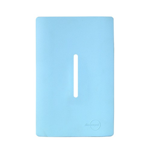 PLACA P/ 1 INTERRUPTOR VERTICAL 4X2 - NOVARA AZUL CELESTE