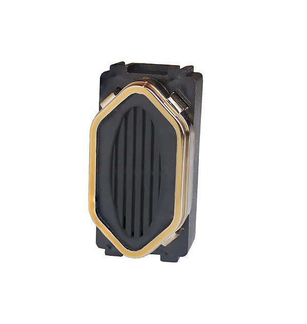 MODULO CIGARRA (CAMPAINHA)  - NOVARA PRETO BRILHANTE GOLD