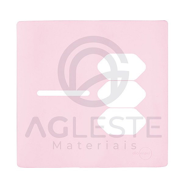 PLACA P/ 3 TOMADAS + 1 TECLA COM SUPORTE  4X4 -NOVARA PÉTALA
