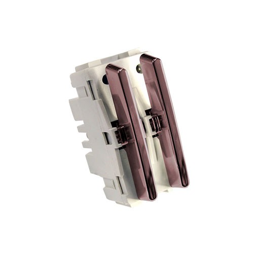 MODULO INTERRUPTOR DUPLO (1 SIMPLES + 1 PARALELO ) ESPECIAL - NOVARA OURO ROSE