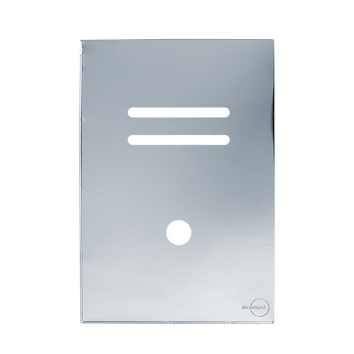 PLACA P/ 2 INTERRUPRES + FURO C/SUPORTE 4X2 - NOVARA GLASS ESPELHADA
