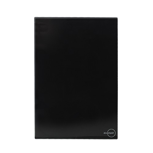 PLACA CEGA COM SUPORTE 4X2 - NOVARA GLASS PRETO BRILHANTE