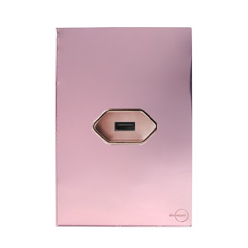 CJ USB 2.0 HORIZONTAL 4X2 - GLASS OURO ROSE / OURO ROSE