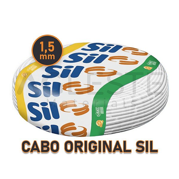 FIO ELETRICO CABO FLEXIVEL 1,5MM ROLO COM 100 METROS BRANCO