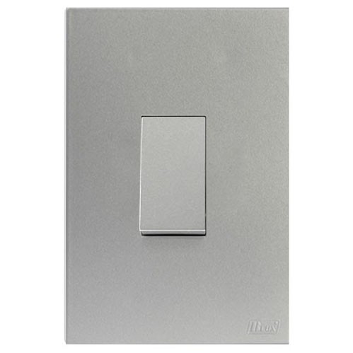 CJ INT. BIPOLAR SIMPLES VERTICAL 4X2 -  RECTA PRATA GLOSS