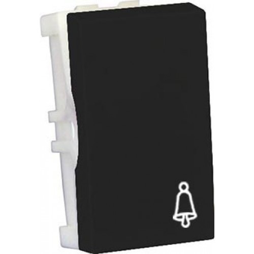 MODULO PULSADOR DE CAMPAINHA - RECTA BLACK SATIN FOSCO