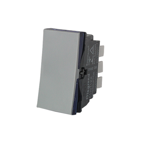 MÓDULO INTERRUPTOR SIMPLES - PIAL PLUS + CINZA