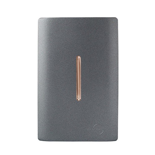 CJ INTERRUPTOR INTERMEDIARIO VERTICAL 4X2 - NOVARA PRETO BRILHANTE OURO ROSE