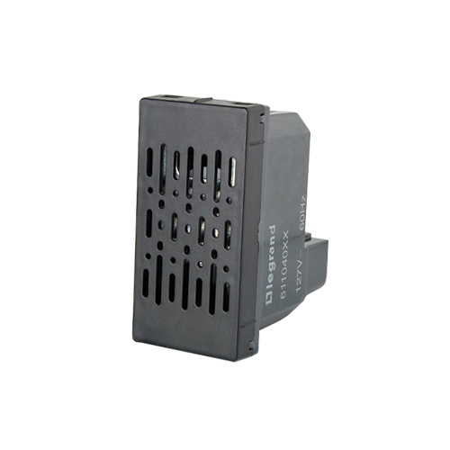 MÓDULO CAMPAINHA CIGARRA BIVOLT (SOM) - PIAL PLUS + PRETO