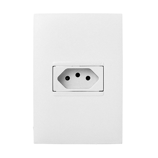 CJ TOMADA 20A HORIZONTAL 4X2 - PIAL PLUS + BRANCO