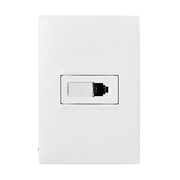 CJ ENTRADA RJ45 (INTERNET) HOR. 4X2 - PIAL PLUS + BRANCO