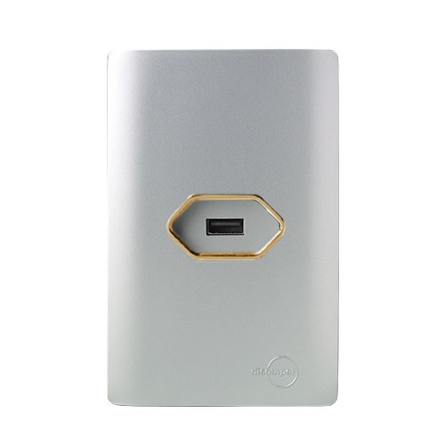 CJ USB 2.0 HORIZONTAL COM SUPORTE 4X2 - NOVARA PRATA GOLD