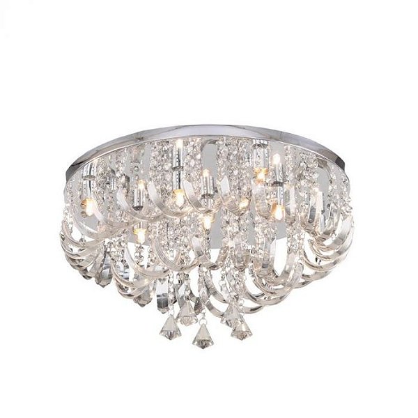 PLAFON ARCOS DE CRISTAL 7 LAMP. CHAMPANHE - HEVVY
