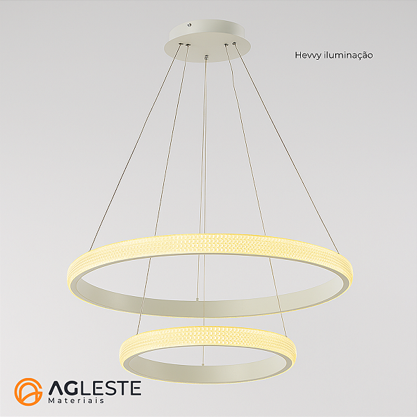 PENDENTE ANILLA SAND WHITE - HEVVY