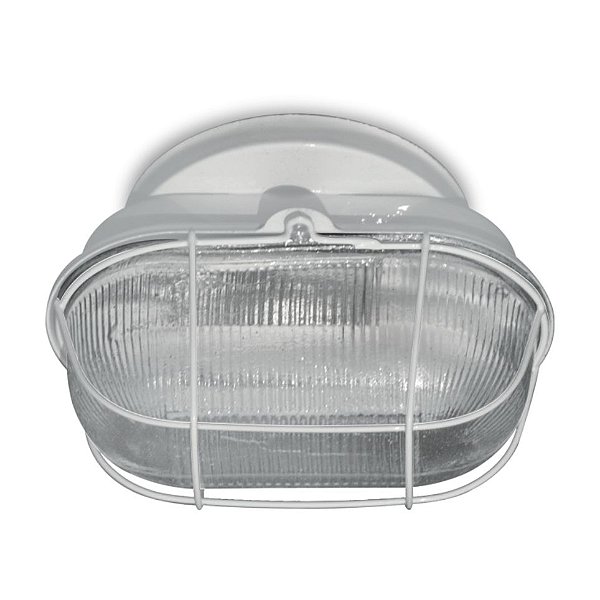 TARTARUGA BRANCO COM FERRO E VIDRO 1 LAMP - NACIONAL ILUMINA