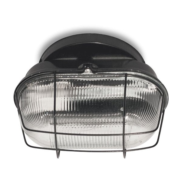 TARTARUGA PRETO COM FERRO E VIDRO 1 LAMP - NACIONAL ILUMINAÇ