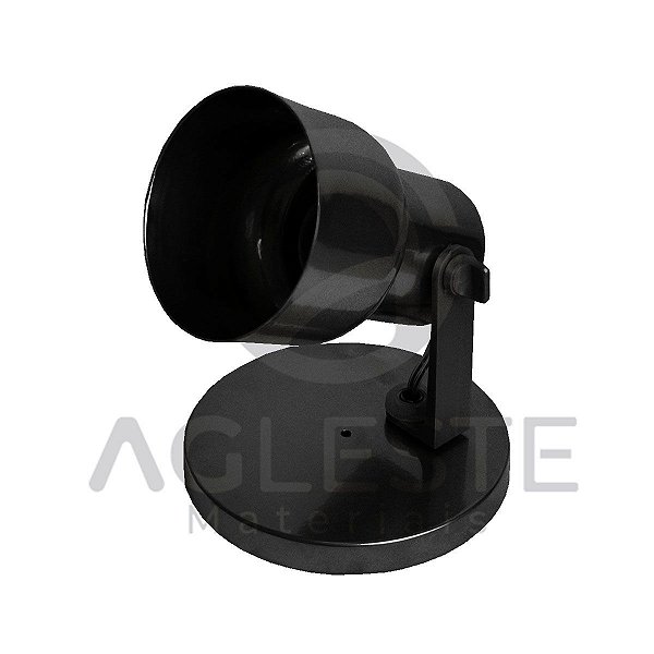 SPOT LUMINA PRETO 1L ALUMINIO - NACIONAL ILUMINAÇÃO