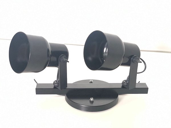 SPOT LUMINA PARA TRILHO PRETO 2L ALUMINIO - NACIONAL ILUMINA