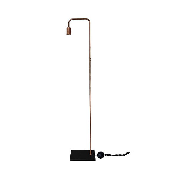 LUMINARIA COLUNA TUBE 01 LÃMPADA E27 PRETO/COBRE - T.Y