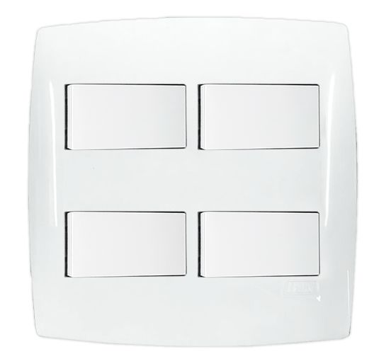 CJ QUADRUPLO SIMPLES 4X4 - BLUX HOME BRANCO