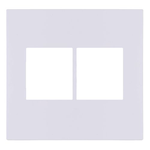 PLACA P/4 MOD.JUNTOS COM SUPORTE 4X4 - RECTA BRANCO GLOSS