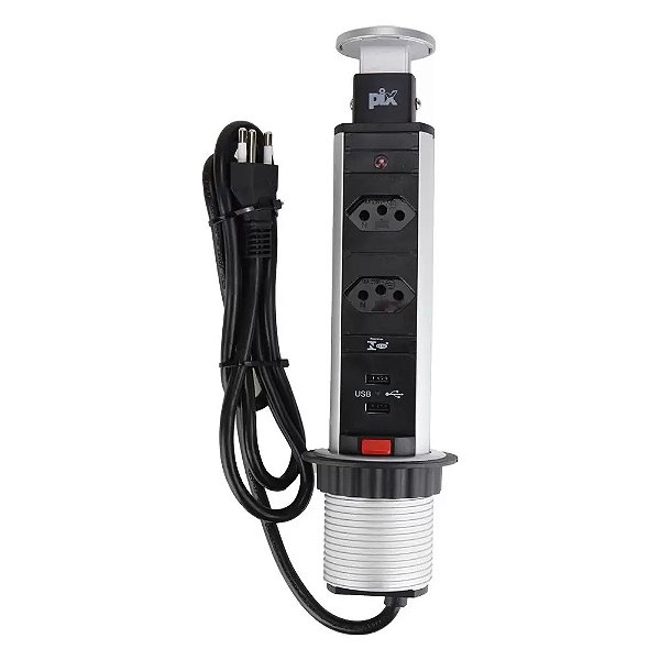 TORRE 2 TOMADAS 2+USB 3500W 16A - PIX