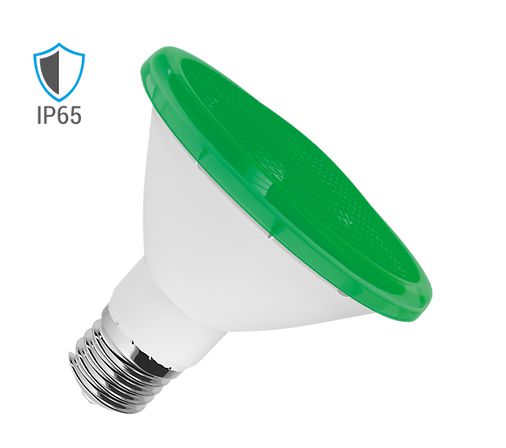 LAMPADA PAR38 LED 15W VERDE GREEN BIVOLT IP65 - LUMINATTI
