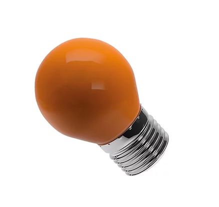 LAMPADA BOLINHA LED 6W AMBAR BIVOLT - LUMINATTI