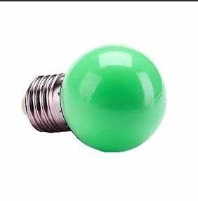 LAMPADA BOLINHA VERDE 1W 220V E27 - AAATOP
