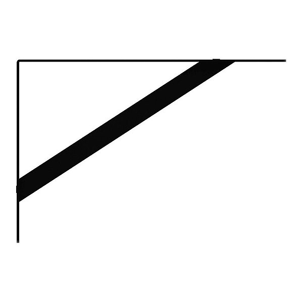 MÃO FRANCESA PESADA 30 CM PRETO - BRASFORMA