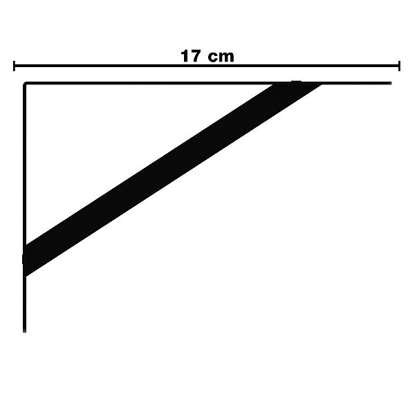 MÃO FRANCESA LEVE 17 CM PRETO - BRASFORMA