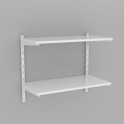 KIT PRATELEIRA MULTIUSO MDF COMPLETO 60X30 BRANCO BRASFORMA