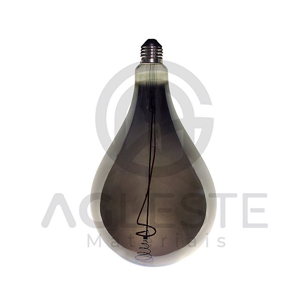 LAMPADA FILAMENTO LED A165 AMBAR/FUME REDONDO E27 - AAATOP
