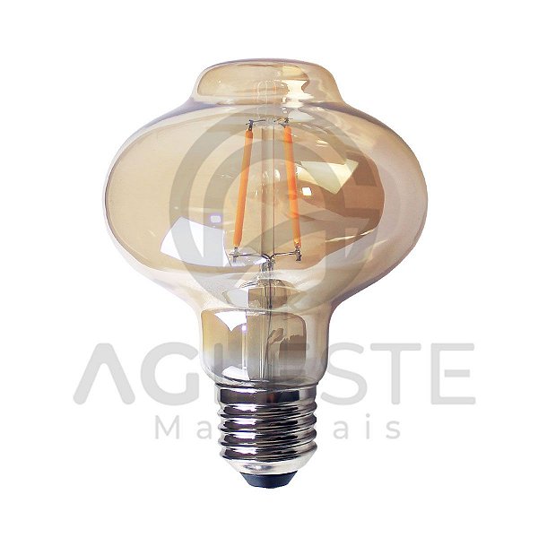 LAMPADA FILAMENTO PERA AMBAR G80 E27 4W - AAATOP
