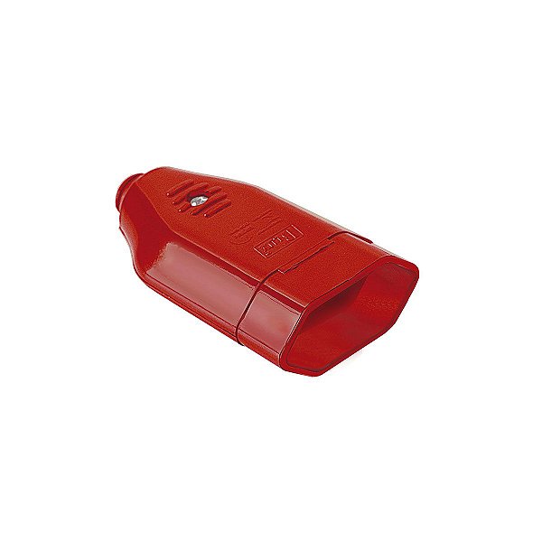 TOMADA 180º DESMONTAVEL 2P+T 10A - BLUX VERMELHO