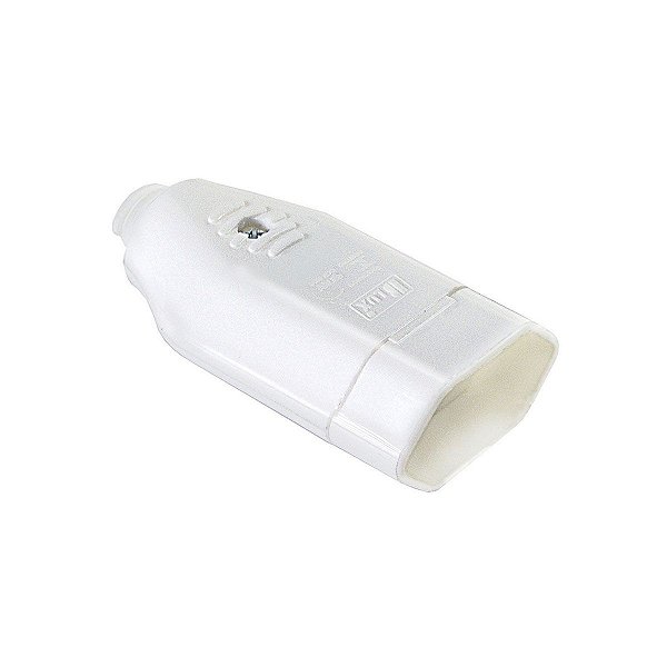 TOMADA 180º DESMONTAVEL 2P+T 10A - BLUX BRANCO