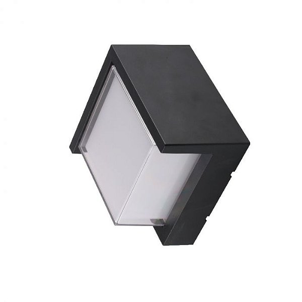 ARANDELA OUT BASE PRETO QUADRADO BIVOLT - HEVVY
